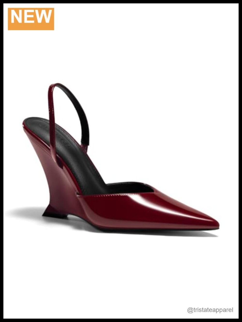 Womens Slingback Wedge Heels Closed Pointed Toe D'Orsay Pumps Work Dress Shoes